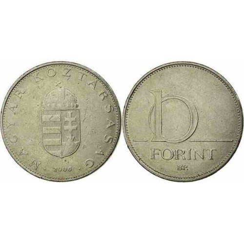 سکه 10 فورینت - مس نیکل -  مجارستان 2006 غیر بانکی
