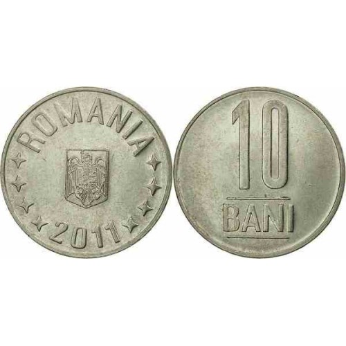 سکه 10 بانی - نیکل روکش فولاد - رومانی 2011 غیر بانکی