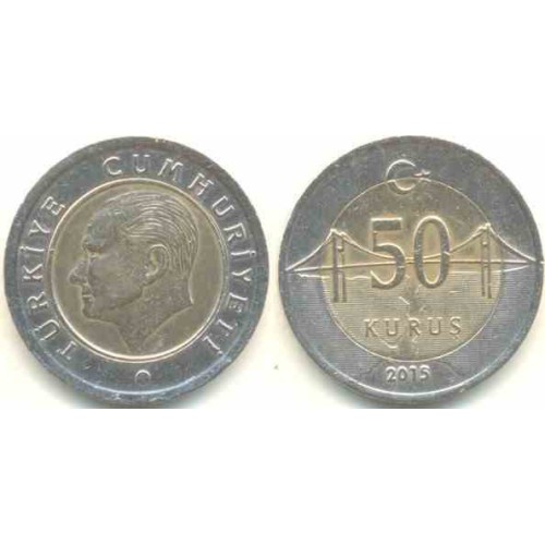 سکه 50 کروز - بیمتال - ترکیه 2015 غیر بانکی