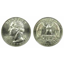 سکه 25 سنت - کوارتر - نیکل مس - تصویر جرج واشنگتن - آمریکا 1998 غیر بانکی