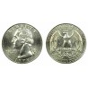 سکه 25 سنت - کوارتر - نیکل مس - تصویر جرج واشنگتن - آمریکا 1998 غیر بانکی