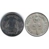 سکه 1 روپیه - فولاد ضد زنگ - هندوستان 2004 غیر بانکی