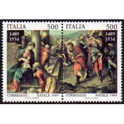 2 عدد تمبر کریستمس - ایتالیا 1989