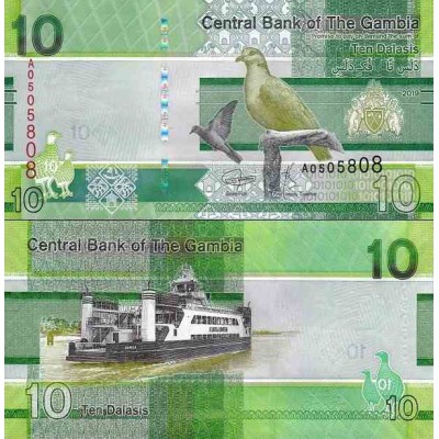اسکناس 10 دالاسی - گامبیا 2019