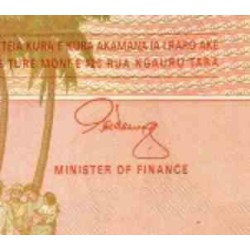اسکناس 20 دلار - جزایر کوک 1992 ارزش ارزی معادل 13 دلار