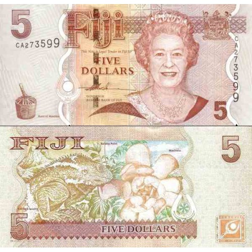 اسکناس 5 دلار - فیجی 2007 اسکناس 5 دلار - فیجی 2007
