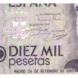 اسکناس 10000 پزوتا - اسپانیا 1985 سفارشی - توضیحات را ببینید