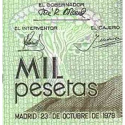 اسکناس 1000 پزوتا - اسپانیا 1979 سفارشی - توضیحات را ببینید