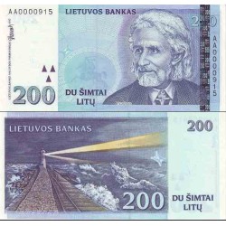 اسکناس 200 لیتاس - لیتوانی 1997