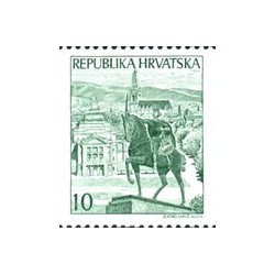 1 عدد تمبر شاه تومیسلاو - کرواسی 1992