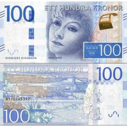 اسکناس 100 کرون - سوئد 2015 سفارشی
