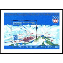 مینی شیت بازیهای المپیک زمستانی - اینزبروک اتریش - جمهوری دموکراتیک آلمان 1975