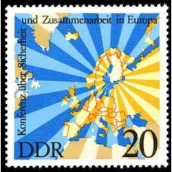 1 عدد تمبر کنفرانس امنیت و همکاری اروپا - جمهوری دموکراتیک آلمان 1975