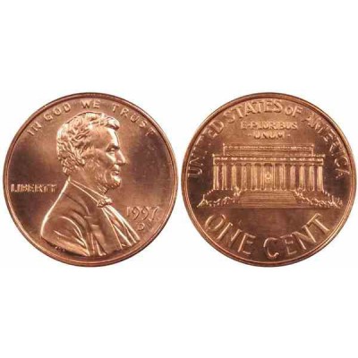 سکه 1 سنت - برنجی - آمریکا 1997غیر بانکی