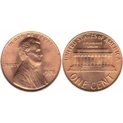 سکه 1 سنت - برنجی - آمریکا 1978غیر بانکی