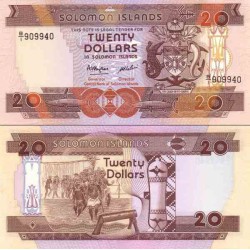 اسکناس 20 دلار - جزایر سلیمان 1986