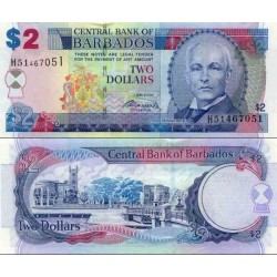 اسکناس 2 دلار - باربادوس 2007