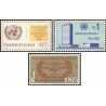 3 عدد تمبر سال همکاری بین المللی  و سالگرد سازمان ملل - چک اسلواکی 1965