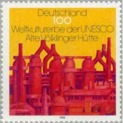 1 عدد تمبر میراث طبیعت و فرهنگ بشر - جمهوری فدرال آلمان 1996