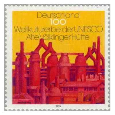 1 عدد تمبر میراث طبیعت و فرهنگ بشر - جمهوری فدرال آلمان 1996