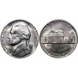 سکه 5 سنت - نیکل مس - آمریکا 1977غیر بانکی