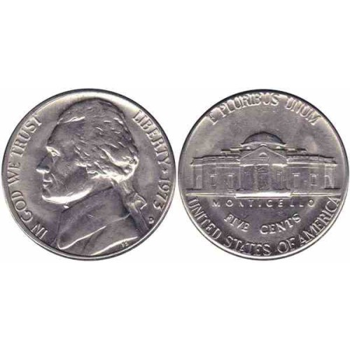 سکه 5 سنت - نیکل مس - آمریکا 1973غیر بانکی سکه 5 سنت - نیکل مس - آمریکا 1973غیر بانکی