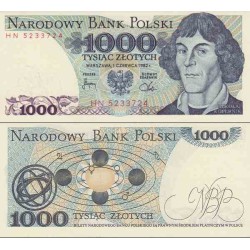 اسکناس 1000 زلوتیچ - لهستان 1982