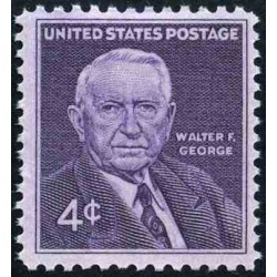 1 عدد تمبر یادبود سناتور والتر اف جورج - آمریکا 1960