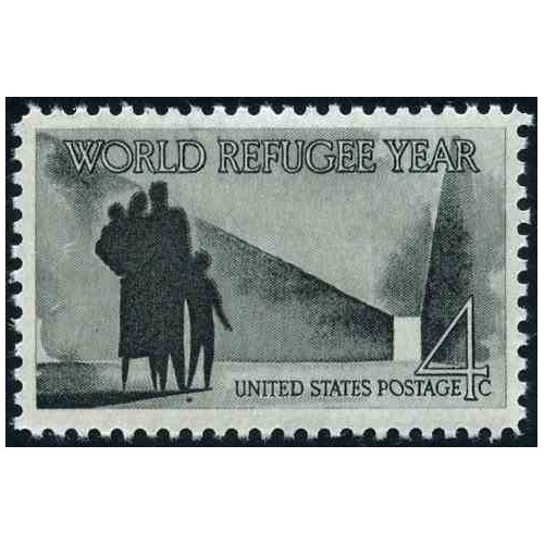 1 عدد تمبر سال جهانی پناهندگان - آمریکا 1960