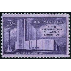 1 عدد تمبر پنجمین نمایشگاه بین المللی تمبر - آمریکا 1956