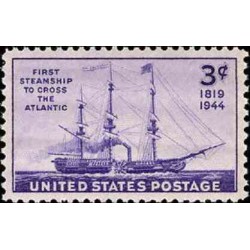 1 عدد تمبر 125مین سالگرد عبور اولین کشتی بخار از آتلانتیک - آمریکا 1944