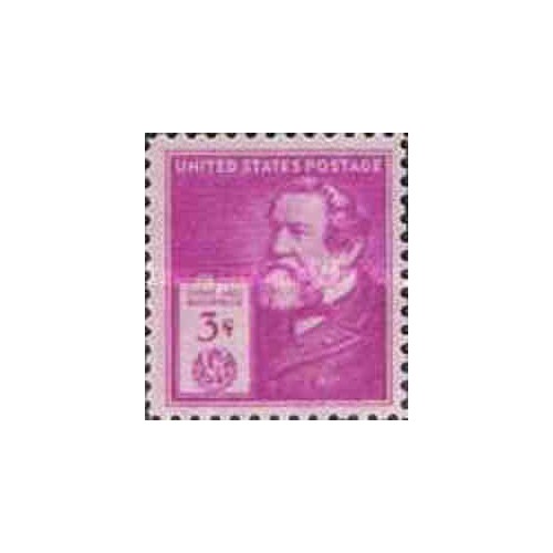 1 عدد تمبر یادبود مشاهیر آمریکا - سایروس هال مک کومیک  - مخترع - آمریکا 1940