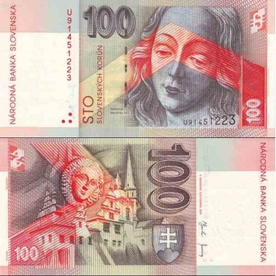 اسکناس 100 کرون - اسلواکی 2004 سفارشی