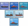 6 عدد تمبر قایق های آتش نشانی - لهستان 1988