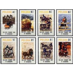 8 عدد تمبر 150مین سالگرد اسب سواری در سیراکو - لهستان 1980