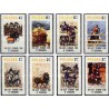 8 عدد تمبر 150مین سالگرد اسب سواری در سیراکو - لهستان 1980