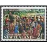 1 عدد تمبر کریسمس - تابلو نقاشی - نیوزلند 1964