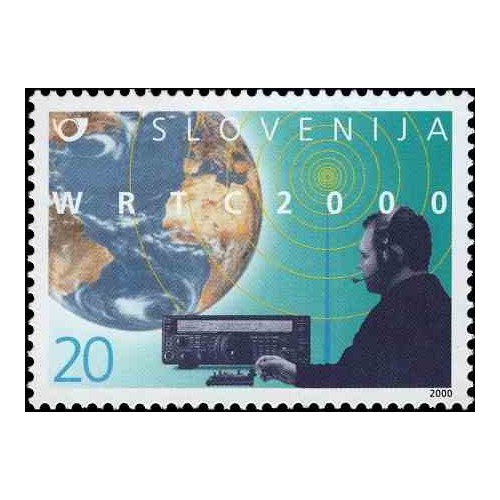 1 عدد تمبر رادیو آماتور - اسلوونی 2000