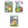 3 عدد تمبر قهرمانان کتابهای کودکان - خودچسب - اسلوونی 2000