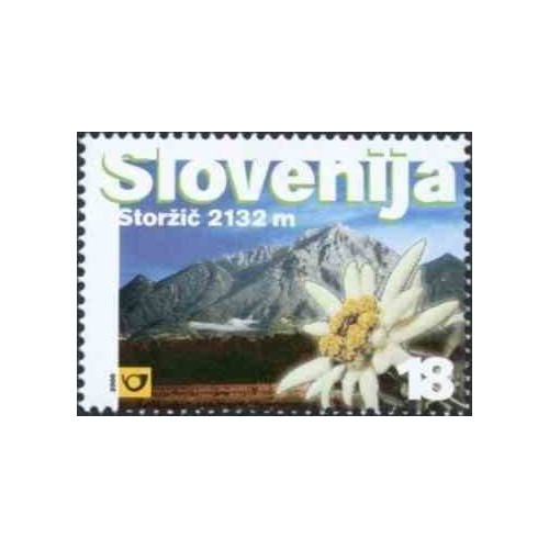 1 عدد تمبر کوهستان - اسلوونی 2000