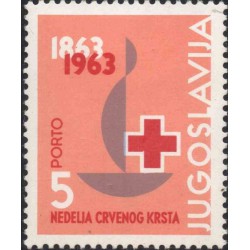 1 عدد تمبر صلیب سرخ - یوگوسلاوی 1963