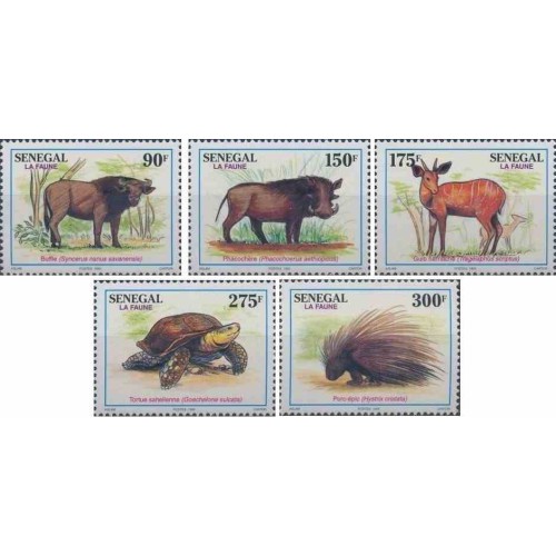 5 عدد تمبر جانوران وحشی  - B - سنگال 1995 قیمت 6.7 دلار