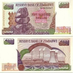 اسکناس 500 دلار - زیمباوه 2001