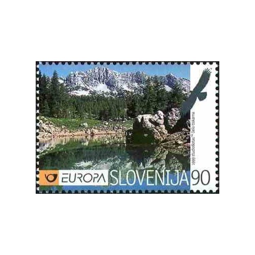 1 عدد تمبر مشترک اروپا - Europa Cept - حفاظت از طبیعت و پارکها - اسلوونی 1999