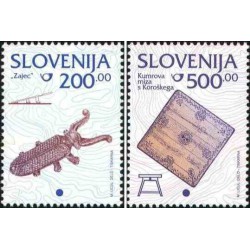 2 عدد تمبر سری پستی -اسلوونی اروپا در سایز مینیاتوری - اسلوونی 1998 قیمت 6.7 دلار