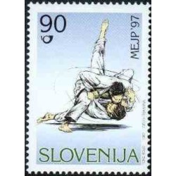 1 عدد تمبر ورزشی - مسابقات قهرمانی جودو جوانان اروپا - اسلوونی 1997