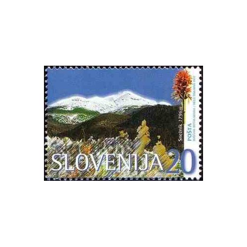 1 عدد تمبر کوهستان - منظره  - اسلوونی 1997
