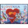1 عدد تمبر تبریک - عشق - اسلوونی 1996
