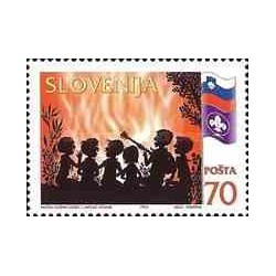1 عدد تمبر پیشاهنگان اسلوونی  - اسلوونی 1995