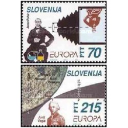 2 عدد تمبر مشترک اروپا - Europa Cept - اکتشافات بزرگ - اسلوونی 1994 قیمت 4.3 دلار